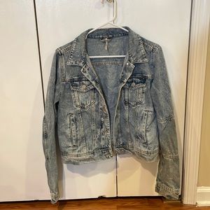 Free people denim jacket!